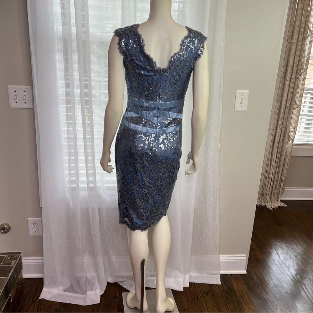 Tadashi Shoji Sequin Knee Length Sheath Dress - Picture 5 of 11